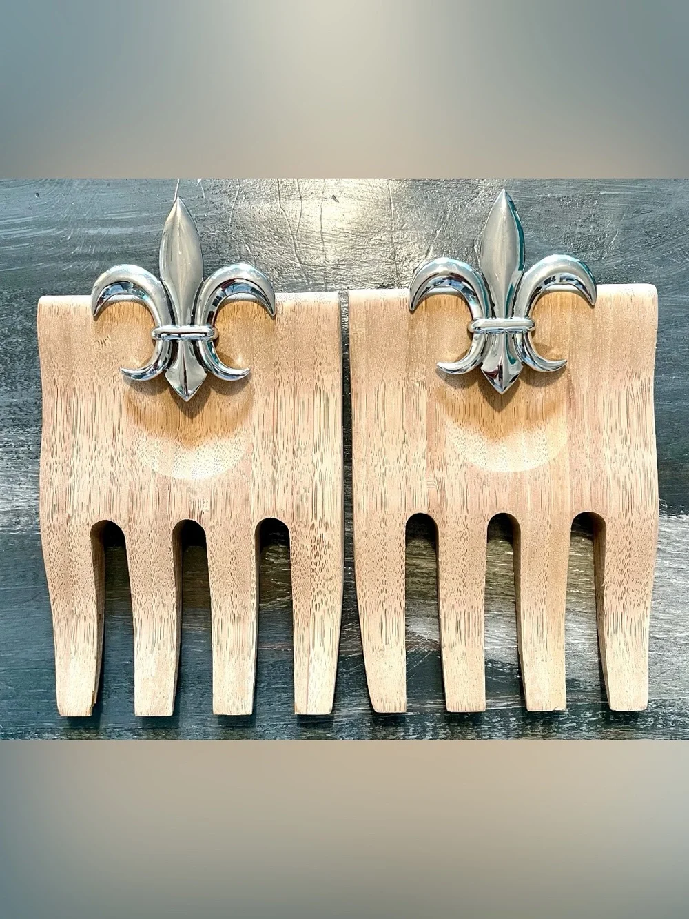 Fleur-de-Lis Salad Servers – Set of 2